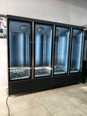 ΒΙΤΡΙΝΑ ΑΝΑΨΥΚΤΙΚΩΝ ΤΕΤΡΑΠΛΗ 250Χ70Χ205CM LUXURY BLACK