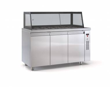 ΨΥΓΕΙΟ ΣΑΛΑΤΩΝ ΜΕ 3 ΠΟΡΤΕΣ ΧΩΡΙΣ ΨΥΚΤΙΚΟ ΜΗΧΑΝΗΜΑ  150Χ70Χ130 ID